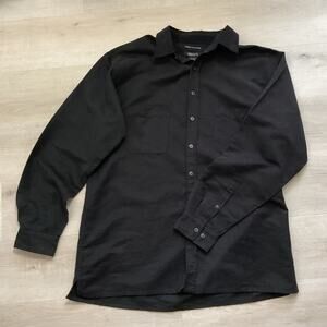 Bruno Mens Sueded Microfiber Button Up Dress Shirt Big and Tall 1XLT